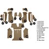 VT1124859 1990-93 Chevrolet Corvette; Coupe; w/ 2 Door Latches; Complete Molded Carpet Set; w/ Heel Pad; Cutpile; Cognac - image 4