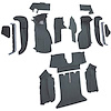 VT1124864 1990-93 Chevrolet Corvette; Coupe; w/ 2 Door Latches; Complete Molded Carpet Set; w/ Heel Pad; Cutpile; Steel Blue / C - image 1