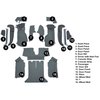 VT1124864 1990-93 Chevrolet Corvette; Coupe; w/ 2 Door Latches; Complete Molded Carpet Set; w/ Heel Pad; Cutpile; Steel Blue / C - image 2