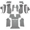 VT1124883 1990-93 Chevrolet Corvette; Coupe; w/ 2 Door Latches; Complete Molded Carpet Set; w/ Heel Pad; Cutpile; Medium Gray/Pe - image 2