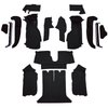 VT1124901 1990-93 Chevrolet Corvette; Coupe; w/ 2 Door Latches; Complete Molded Carpet Set; Cutpile; Black - image 2
