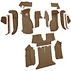 VT1124959 1990-93 Chevrolet Corvette; Coupe; w/ 2 Door Latches; Complete Molded Carpet Set; Cutpile; Cognac - image 1