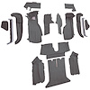 VT1124968 1990-93 Chevrolet Corvette; Coupe; w/ 2 Door Latches; Complete Molded Carpet Set; Cutpile; Smoke - image 1