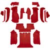 VT1124977 1990-93 Chevrolet Corvette; Coupe; w/ 2 Door Latches; Complete Molded Carpet Set; Cutpile; Flame Red - image 2