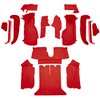 VT1124991 1990-93 Chevrolet Corvette; Coupe; w/ 2 Door Latches; Complete Molded Carpet Set; Cutpile; Torch Red - image 2