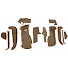 VT1125259 1990-93 Chevrolet Corvette; Front Molded Carpet Set; w/ Heel Pad; Cutpile; Cognac - image 1