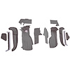 VT1125283 1990-93 Chevrolet Corvette; Front Molded Carpet Set; w/ Heel Pad; Cutpile; Pewter - image 1