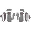 VT1125283 1990-93 Chevrolet Corvette; Front Molded Carpet Set; w/ Heel Pad; Cutpile; Pewter - image 2