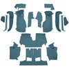 VT1125804 1990-93 Chevrolet Corvette; Convertible; w/2 Door Latches; Complete Molded Carpet Set; w/ Heel Pad; Cutpile; Metallic  - image 2
