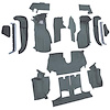 VT1125864 1990-93 Chevrolet Corvette; Convertible; w/2 Door Latches; Complete Molded Carpet Set; w/ Heel Pad; Cutpile; Steel Blu - image 1