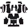 VT1125901 1990-93 Chevrolet Corvette; Convertible; w/2 Door Latches; Complete Molded Carpet Set; Cutpile; Black - image 2