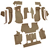 VT1125959 1990-93 Chevrolet Corvette; Convertible; w/2 Door Latches; Complete Molded Carpet Set; Cutpile; Cognac - image 1
