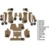 VT1125959 1990-93 Chevrolet Corvette; Convertible; w/2 Door Latches; Complete Molded Carpet Set; Cutpile; Cognac - image 4
