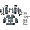 VT1125964 1990-93 Chevrolet Corvette; Convertible; w/2 Door Latches; Complete Molded Carpet Set; Cutpile; Steel Blue / Crystal B - image 4