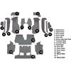 VT1125968 1990-93 Chevrolet Corvette; Convertible; w/2 Door Latches; Complete Molded Carpet Set; Cutpile; Smoke - image 3