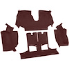 VT1126202 1990-93 Chevrolet Corvette; Convertible; w/ 2 Door Latches; Rear Molded Carpet; w/ Heel Pad; Cutpile; Ruby Red - image 1