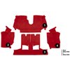 VT1126277 1990-93 Chevrolet Corvette; Convertible; w/ 2 Door Latches; Rear Molded Carpet; w/ Heel Pad; Cutpile; Flame Red - image 3