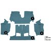 VT1126304 1990-93 Chevrolet Corvette; Convertible; w/ 2 Door Latches; Rear Molded Carpet; Cutpile; Metallic Blue - image 3