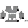 VT1126383 1990-93 Chevrolet Corvette; Convertible; w/ 2 Door Latches; Rear Molded Carpet; Cutpile; Medium Gray/Pewter - image 3