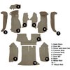VT1126728 1994-96 Chevrolet Corvette; Coupe; Complete Molded Carpet Set; w/ Heel Pad; w/o Door Panels; Cutpile; Medium Beige - image 4