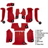 VT1126777 1994-96 Chevrolet Corvette; Coupe; Complete Molded Carpet Set; w/ Heel Pad; w/o Door Panels; Cutpile; Flame Red - image 3