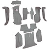 VT1126883 1994-96 Chevrolet Corvette; Coupe; Complete Molded Carpet Set; w/o Door Panels; Cutpile; Medium Gray/Pewter - image 1