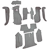 VT1126925 1994-96 Chevrolet Corvette; Coupe; Complete Molded Carpet Set; w/o Door Panels; Truvette; Gray - image 1