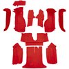 VT1126991 1994-96 Chevrolet Corvette; Coupe; Complete Molded Carpet Set; w/o Door Panels; Truvette; Torch Red - image 2