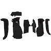VT1127301 1994-96 Chevrolet Corvette; Front Molded Carpet Set; w/ Heel Pad; w/o Door Panels Cutpile; Black - image 1