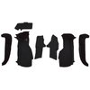 VT1127301 1994-96 Chevrolet Corvette; Front Molded Carpet Set; w/ Heel Pad; w/o Door Panels Cutpile; Black - image 2