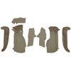 VT1127328 1994-96 Chevrolet Corvette; Front Molded Carpet Set; w/ Heel Pad; w/o Door Panels Cutpile; Medium Beige - image 2