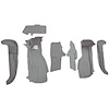 VT1127383 1994-96 Chevrolet Corvette; Front Molded Carpet Set; w/ Heel Pad; w/o Door Panels Cutpile; Medium Gray/Pewter - image 1