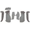 VT1127383 1994-96 Chevrolet Corvette; Front Molded Carpet Set; w/ Heel Pad; w/o Door Panels Cutpile; Medium Gray/Pewter - image 2