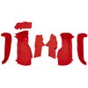 VT1127391 1994-96 Chevrolet Corvette; Front Molded Carpet Set; w/ Heel Pad; w/o Door Panels Cutpile; Torch Red - image 2