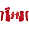 VT1127491 1994-96 Chevrolet Corvette; Front Molded Carpet Set; w/o Door Panels; Cutpile; Torch Red - image 2