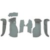 VT1127525 1994-96 Chevrolet Corvette; Front Molded Carpet Set; w/o Door Panels; Truvette; Gray - image 2