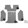 VT1127683 1994-96 Chevrolet Corvette; Coupe; Rear Molded Carpet; w/ Heel Pad; Cutpile; Medium Gray/Pewter - image 2