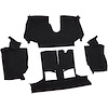 VT1128501 1994-96 Chevrolet Corvette; Convertible; Rear Molded Carpet; w/ Heel Pad; Cutpile; Black - image 1