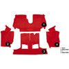 VT1128591 1994-96 Chevrolet Corvette; Convertible; Rear Molded Carpet; w/ Heel Pad; Cutpile; Torch Red - image 3