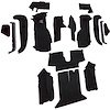 VT1128801 1992-93 Chevrolet Corvette; Coupe; w/1 Door Latch; Complete Molded Carpet Set; w/ Heel Pad; Cutpile; Black - image 1