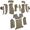 VT1128828 1992-93 Chevrolet Corvette; Coupe; w/1 Door Latch; Complete Molded Carpet Set; w/ Heel Pad; Cutpile; Medium Beige - image 1