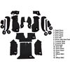 VT1128901 1992-93 Chevrolet Corvette; Coupe; w/1 Door Latch; Complete Molded Carpet Set; Cutpile; Black - image 4