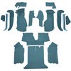VT1128904 1992-93 Chevrolet Corvette; Coupe; w/1 Door Latch; Complete Molded Carpet Set; Cutpile; Metallic Blue - image 2