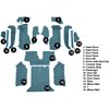VT1128904 1992-93 Chevrolet Corvette; Coupe; w/1 Door Latch; Complete Molded Carpet Set; Cutpile; Metallic Blue - image 4