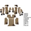 VT1128959 1992-93 Chevrolet Corvette; Coupe; w/1 Door Latch; Complete Molded Carpet Set; Cutpile; Cognac - image 4