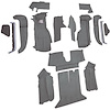VT1128968 1992-93 Chevrolet Corvette; Coupe; w/1 Door Latch; Complete Molded Carpet Set; Cutpile; Smoke - image 1