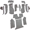 VT1128983 1992-93 Chevrolet Corvette; Coupe; w/1 Door Latch; Complete Molded Carpet Set; Cutpile; Medium Gray/Pewter - image 1