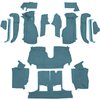 VT1129204 1992-93 Chevrolet Corvette; Convertible; w/1 Door Latch; Complete Molded Carpet Set; w/ Heel Pad; Cutpile; Metallic Bl - image 2