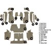 VT1129228 1992-93 Chevrolet Corvette; Convertible; w/1 Door Latch; Complete Molded Carpet Set; w/ Heel Pad; Cutpile; Medium Beig - image 4