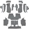 VT1129268 1992-93 Chevrolet Corvette; Convertible; w/1 Door Latch; Complete Molded Carpet Set; w/ Heel Pad; Cutpile; Smoke - image 2